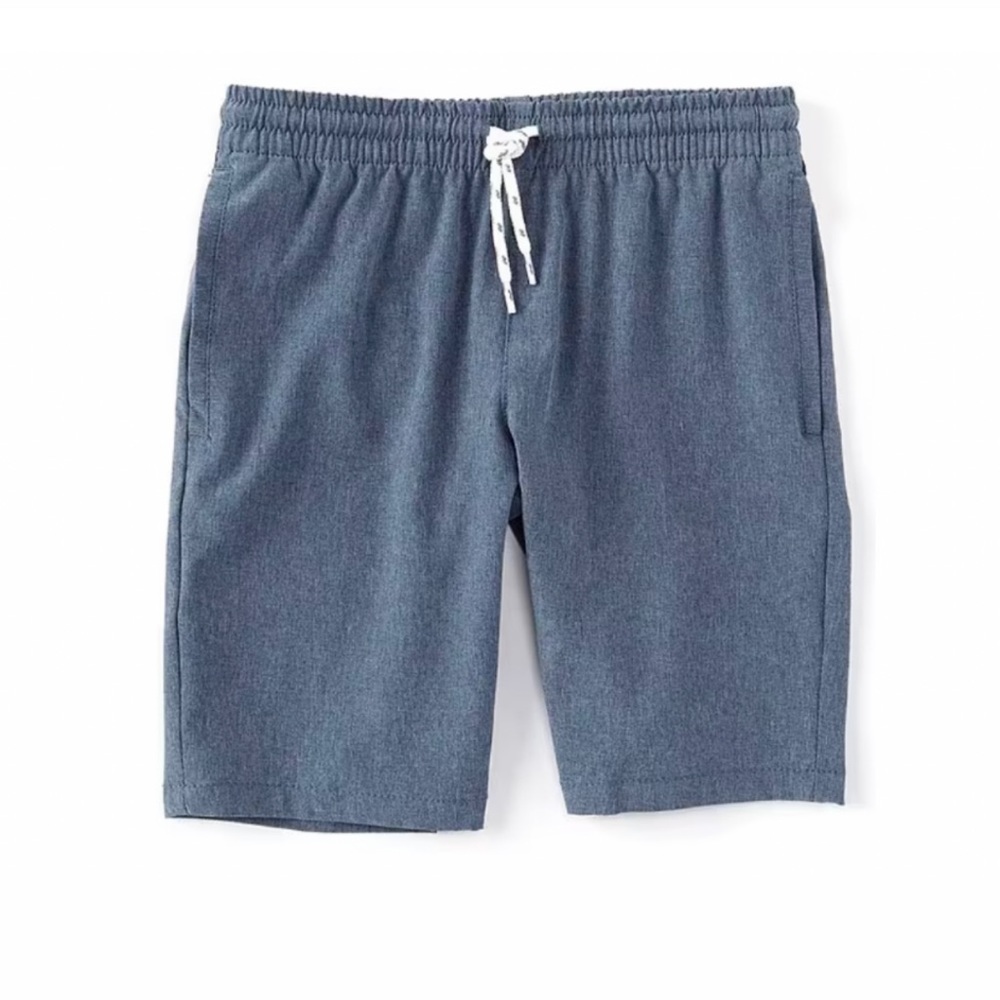 First Wave Pull-On Crosshatch Synthetic Shorts Gray 8 Big Boys